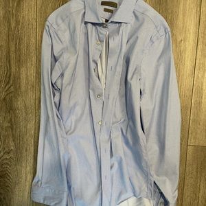 Calvin Klein blue striped button down